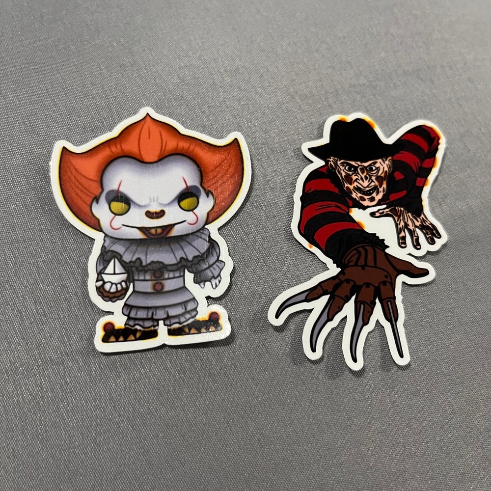 Freddy Krueger & It Stickers